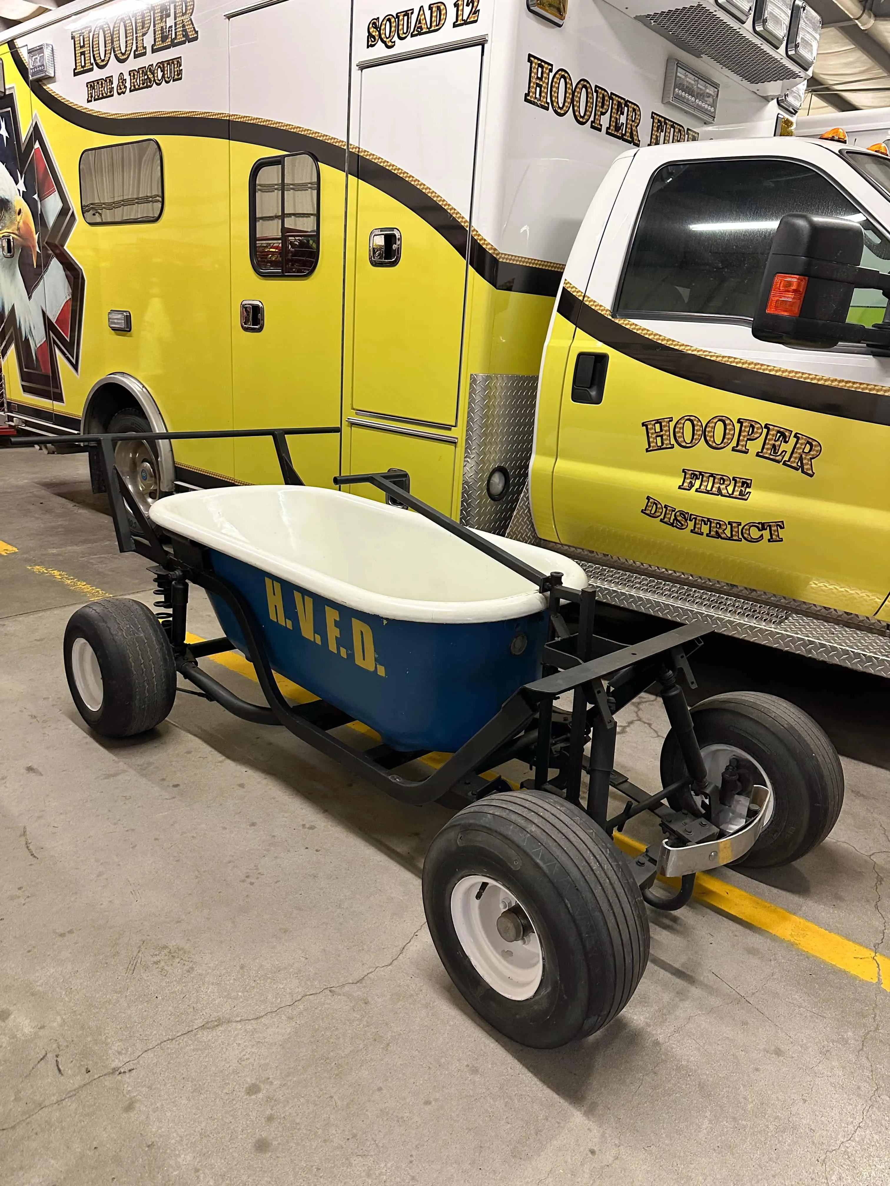 Bathtub used for the HVFD Bathtub Races