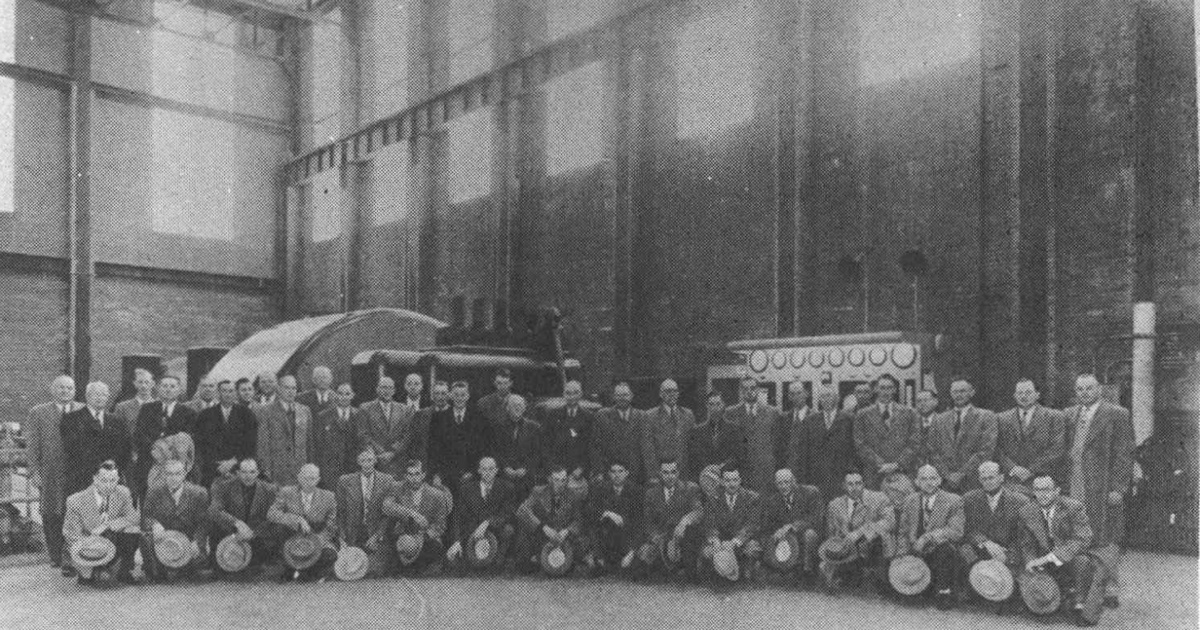 Hooper Commercial Club members visiting the Omaha Public Power District in 1952