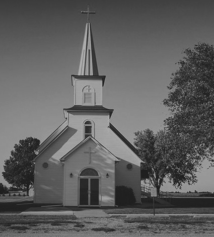 Front view of Elim Lutheran Church in an undated photograph published in September 2021.