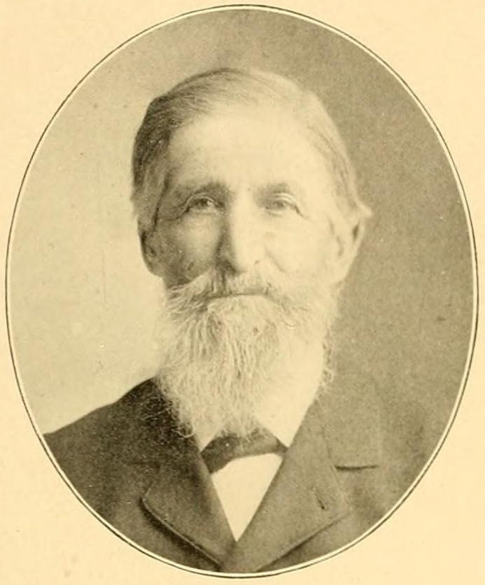 Portrait photograph of J. B. Robinson, associated with Pebble’s gristmill and townsite, published in 1902.