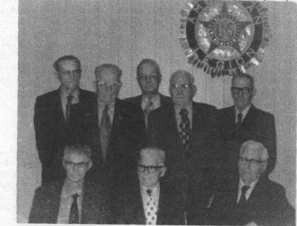 Eight Hooper American Legion World War I veterans pictured together in 1973.