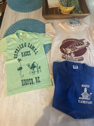 Childhood Hooper celebration shirts, shared by Wendy Mengedoht Brennan