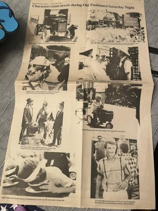 Historic Hooper celebration newspaper page, shared by Wendy Mengedoht Brennan