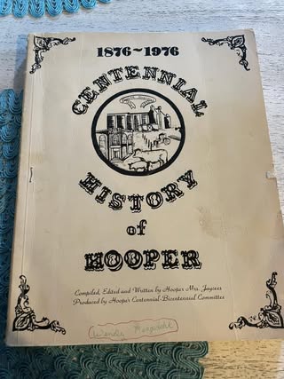 Cover of the 1976 Centennial History of Hooper book